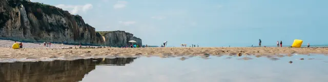 Plage de Quiberville, marée basse