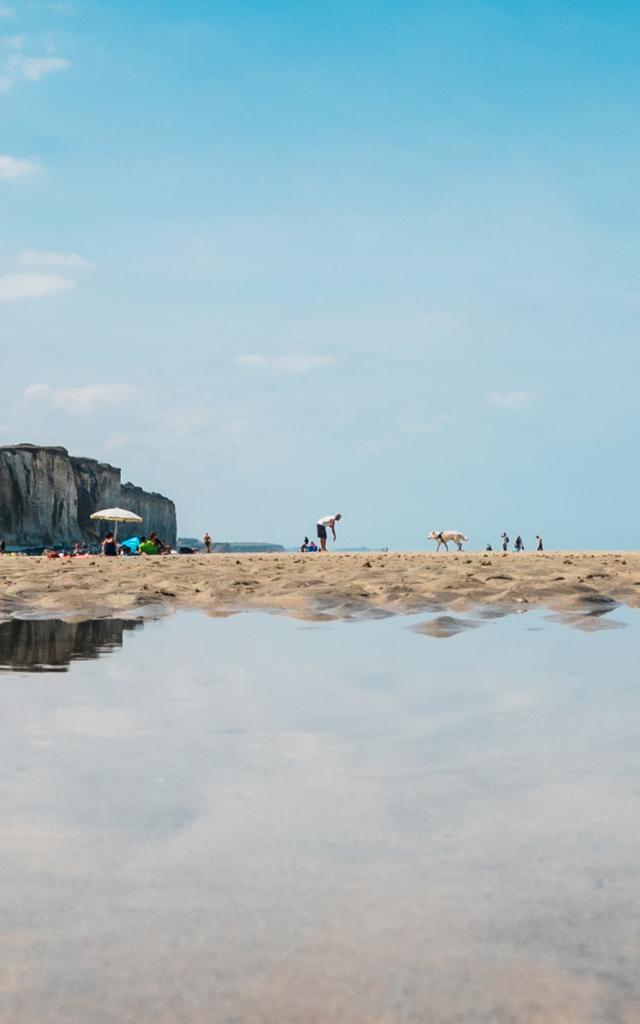 Plage de Quiberville, marée basse