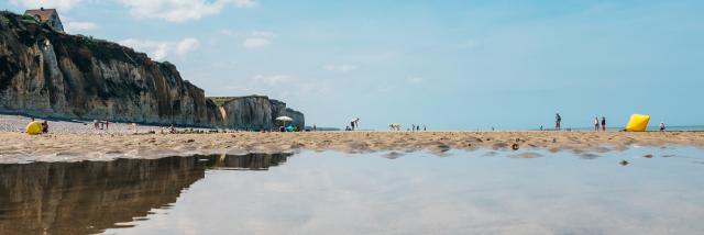 Quiberville Beach, low tide