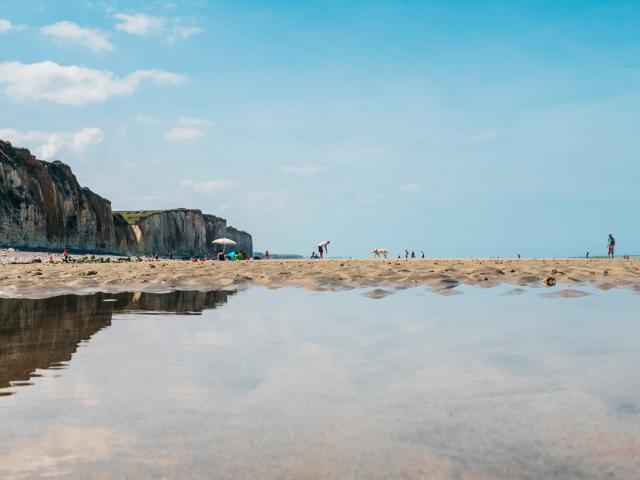 Quiberville Beach, low tide