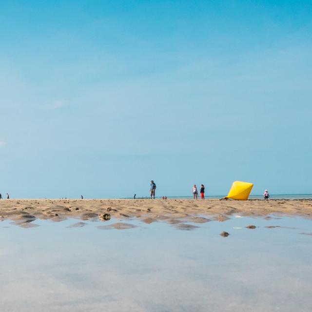 Plage de Quiberville, marée basse