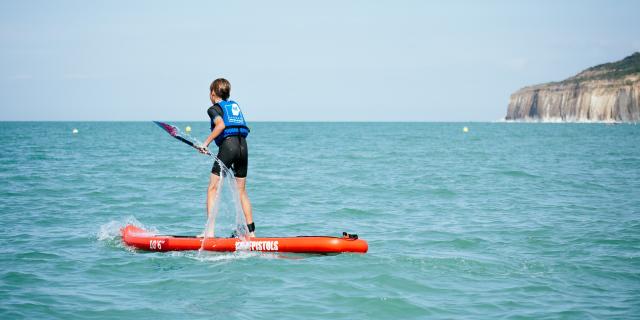 Beach Quiberville Stand up Paddle child