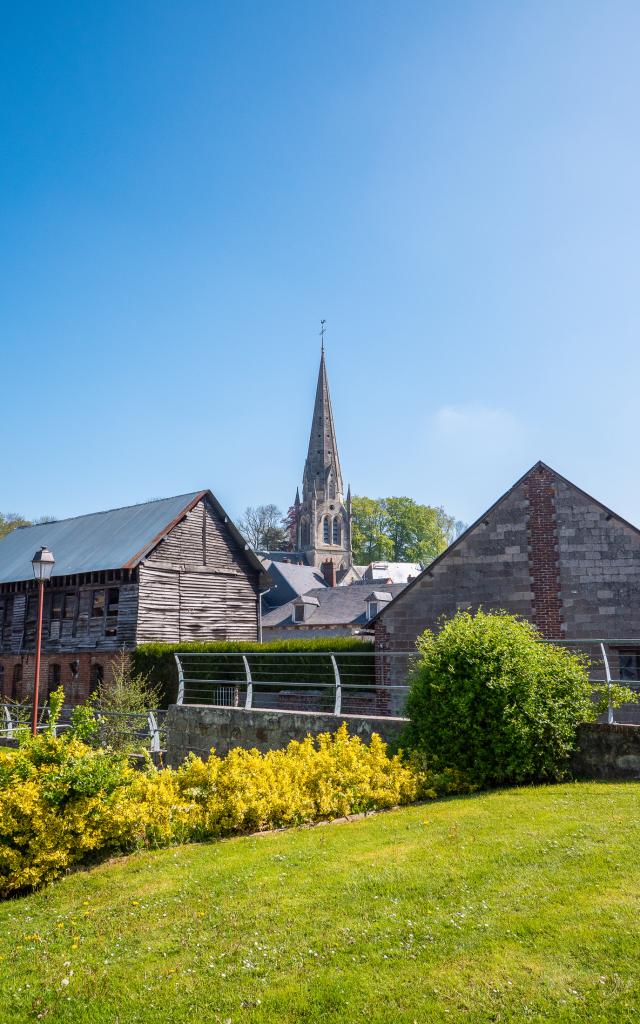 Auffay Collégiale depuis la Scie