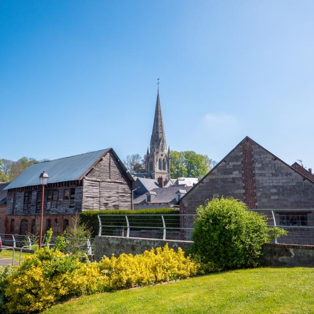 Auffay Collégiale depuis la Scie