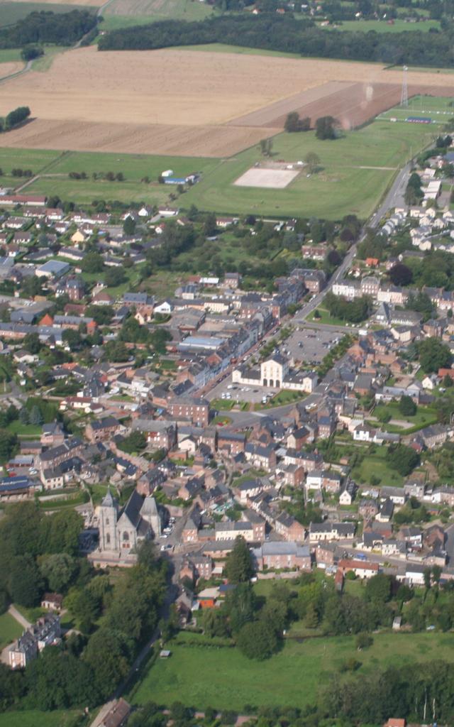 Bacqueville-en-Caux seen from above