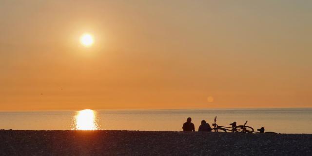 Small break to contemplate the beach