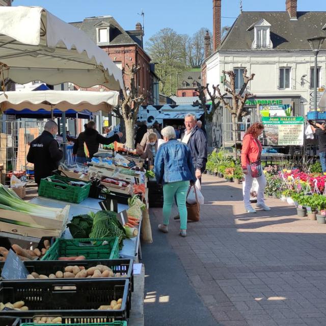Market of Longueville-sur-Scie