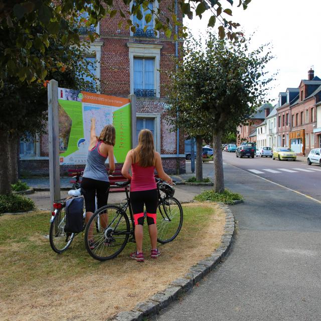 Parcours vélo à Longueville-sur-Scie