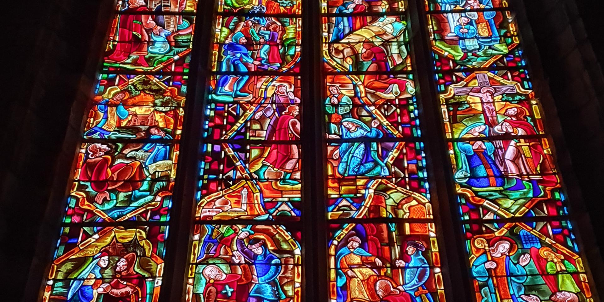 Bacqueville En Caux, St Leonard's stained glass window