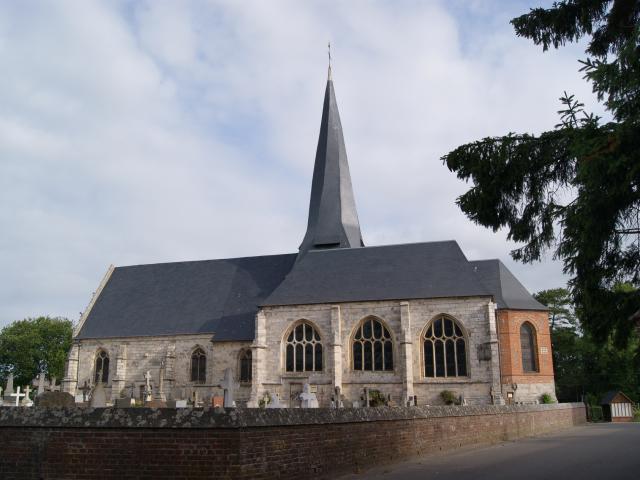 Eglise Saint-Pierre d'Auppegard, le clocher tors