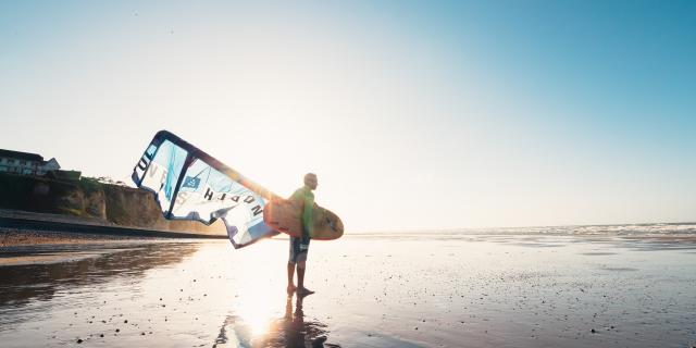 Kitesurfen in Quiberville