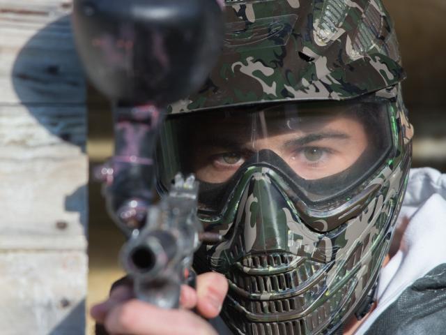 Paintball session with friends