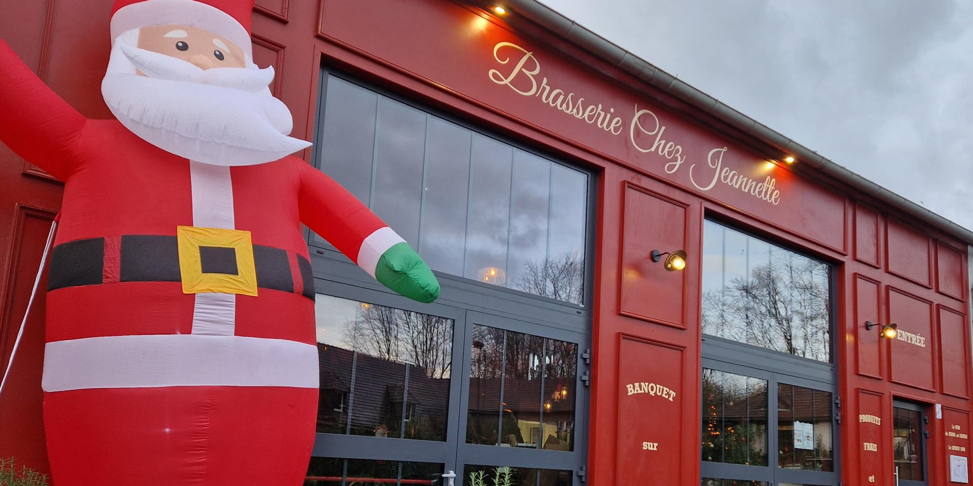 Devanture restaurant chez Jeannette Luneray