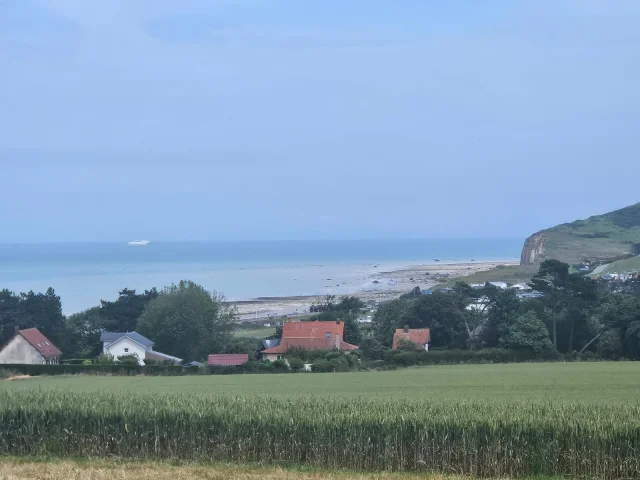 point de vue sur Quiberville et les falaises