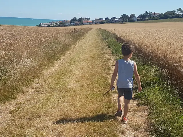 Enfant rando Quiberville